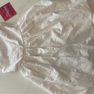 Bloom White Dress with Colorful Embellishments